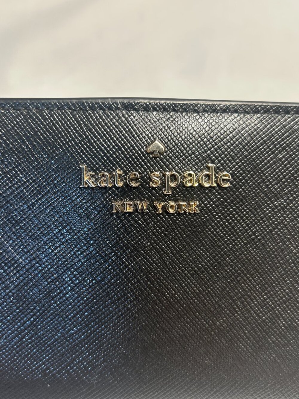 Kate Spade New York ID, Card and Bill Holder Wallet, Black Saffiano Leather - Picture 4 of 8